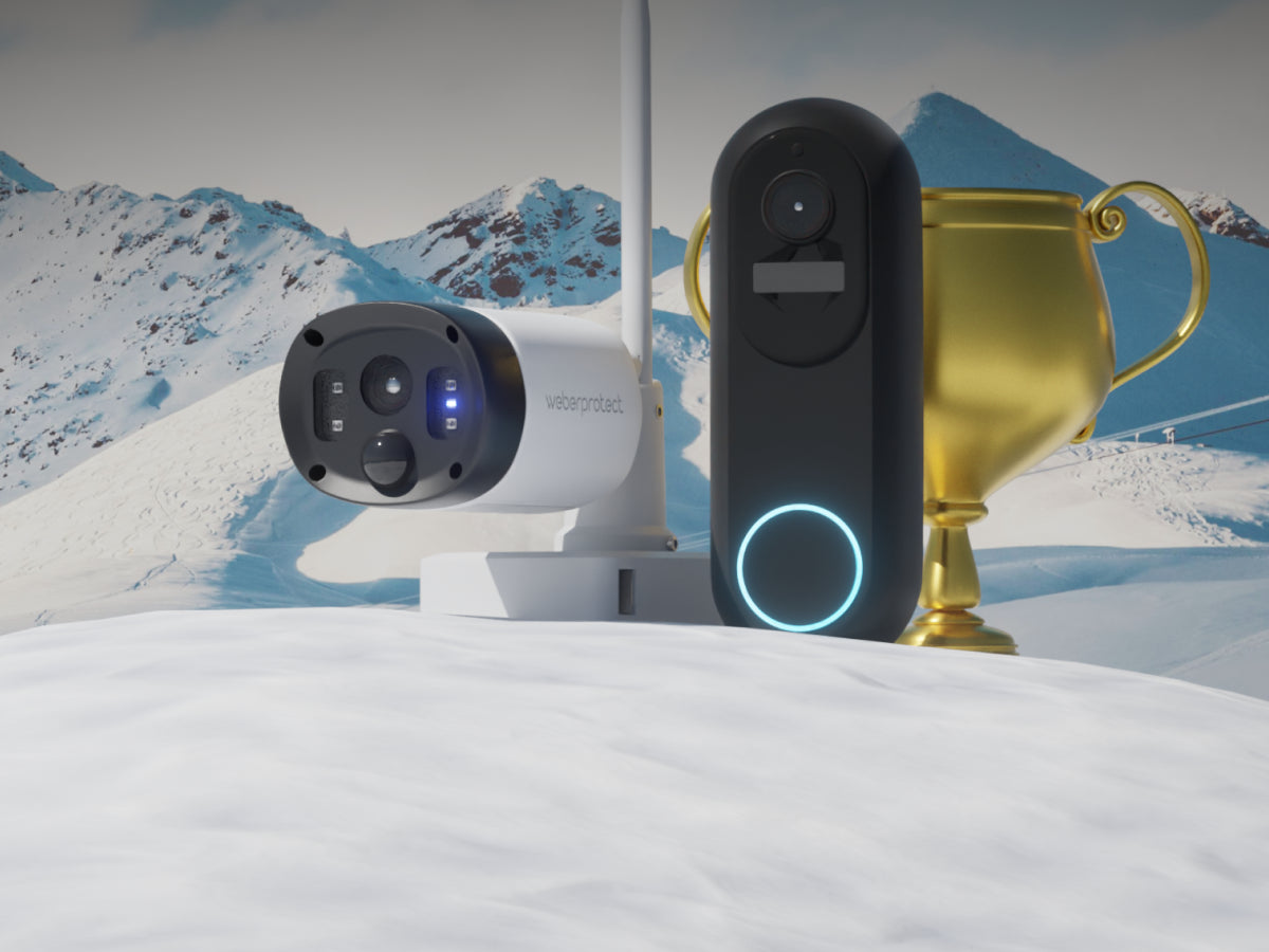 Weber Protect Produkte mit Pokal in Alpen