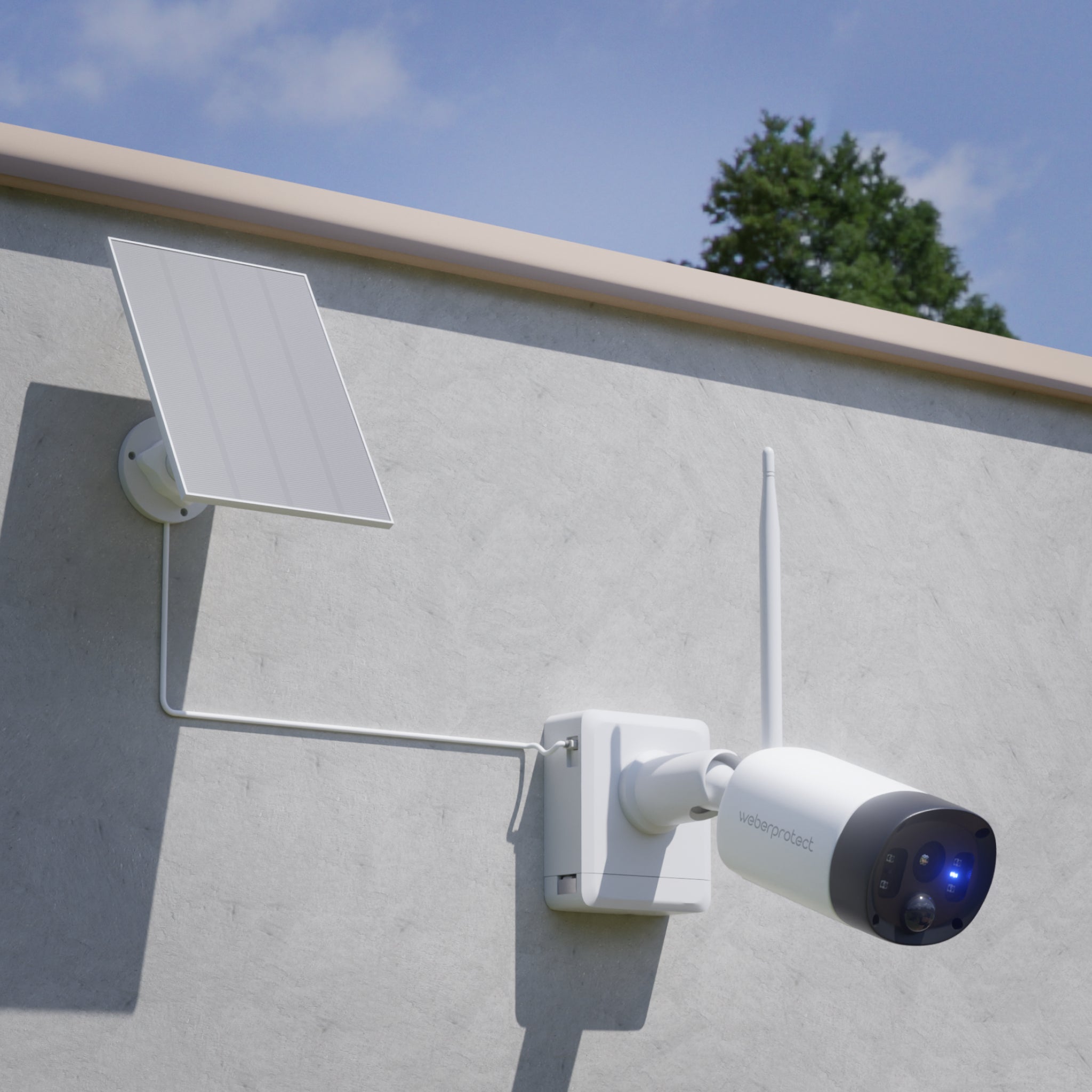 Überwachungskamera Solarpanel