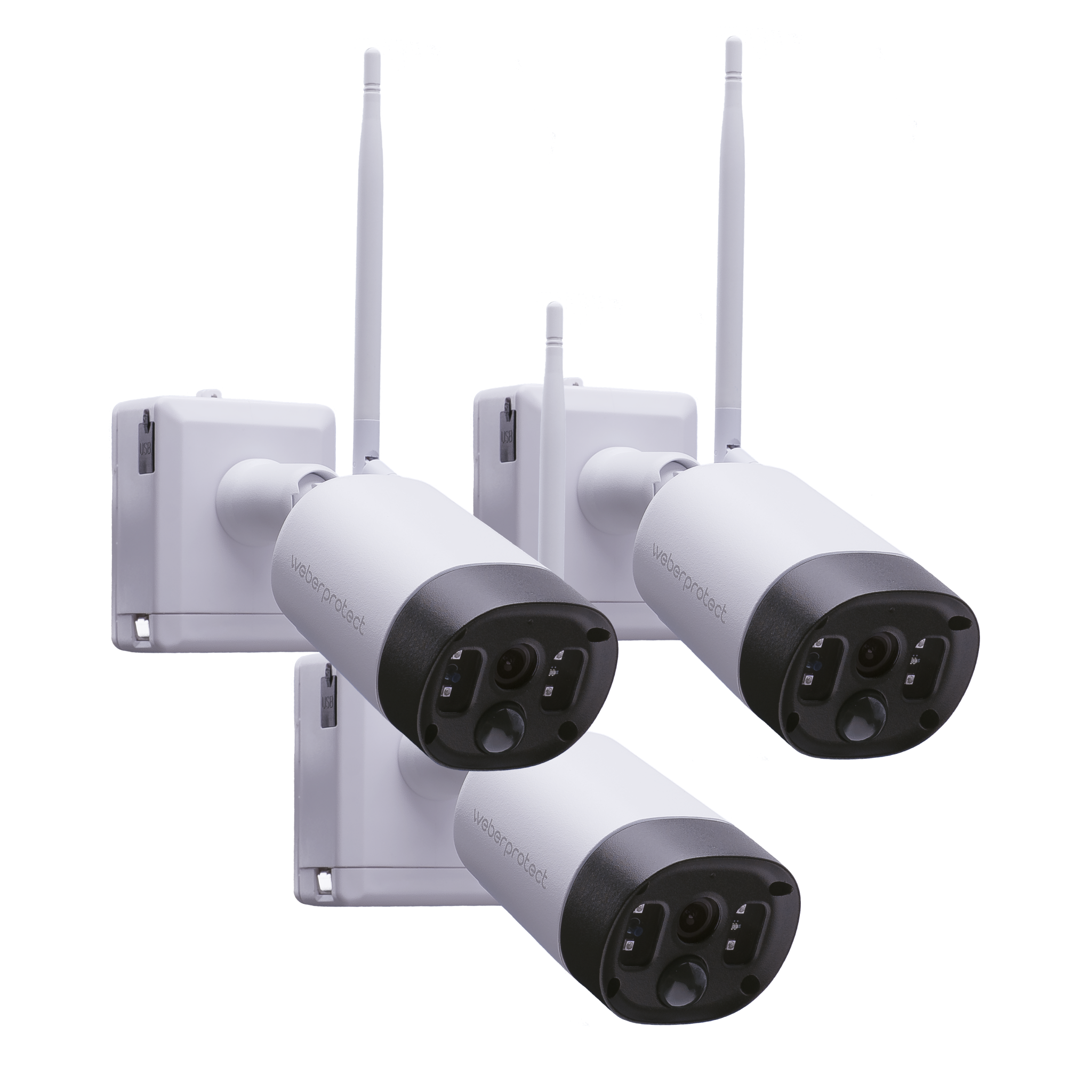 Apollo 2 kabellose Überwachungskamera im 3 Stück Set