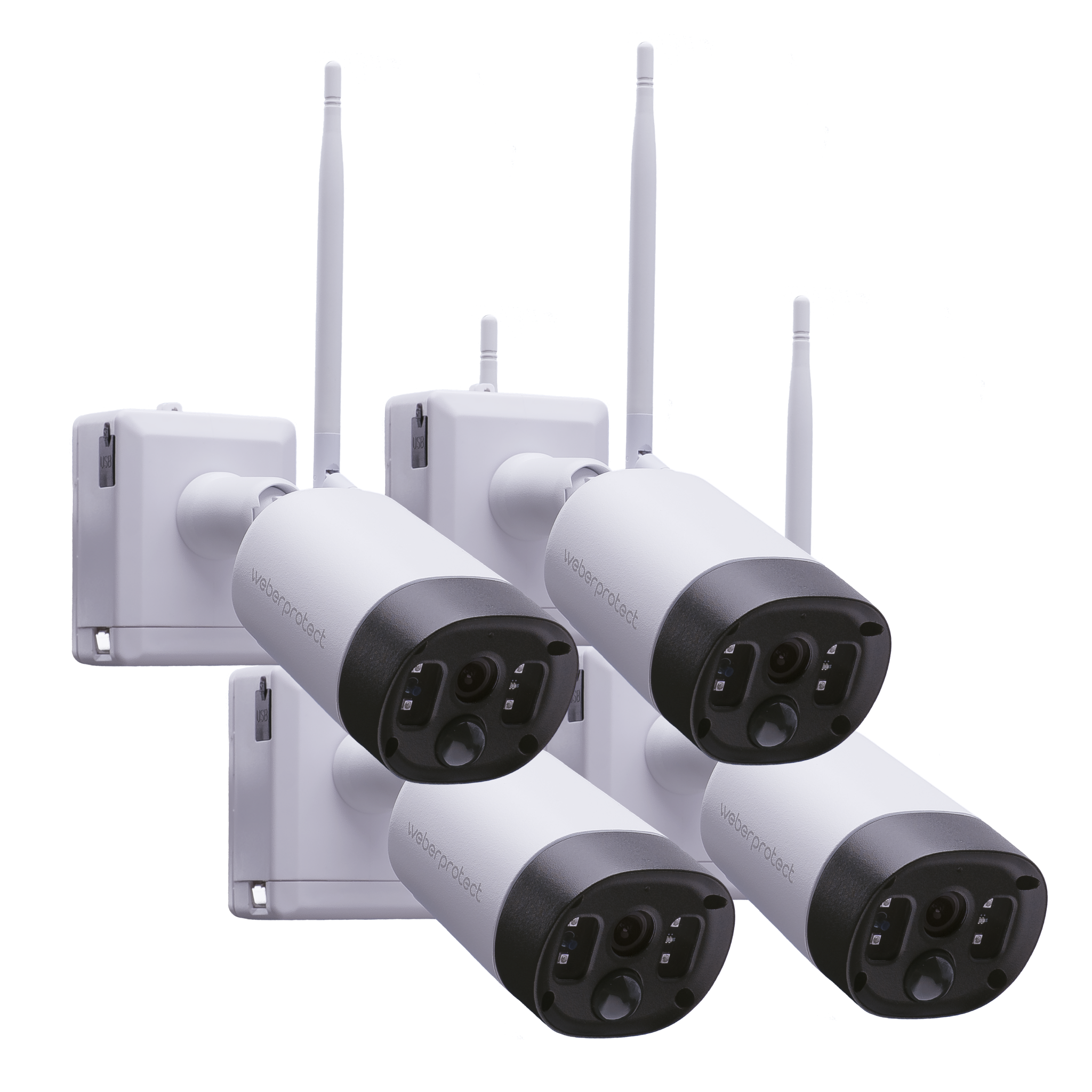 Apollo 2 kabellose Überwachungskamera im 4 Stück Set