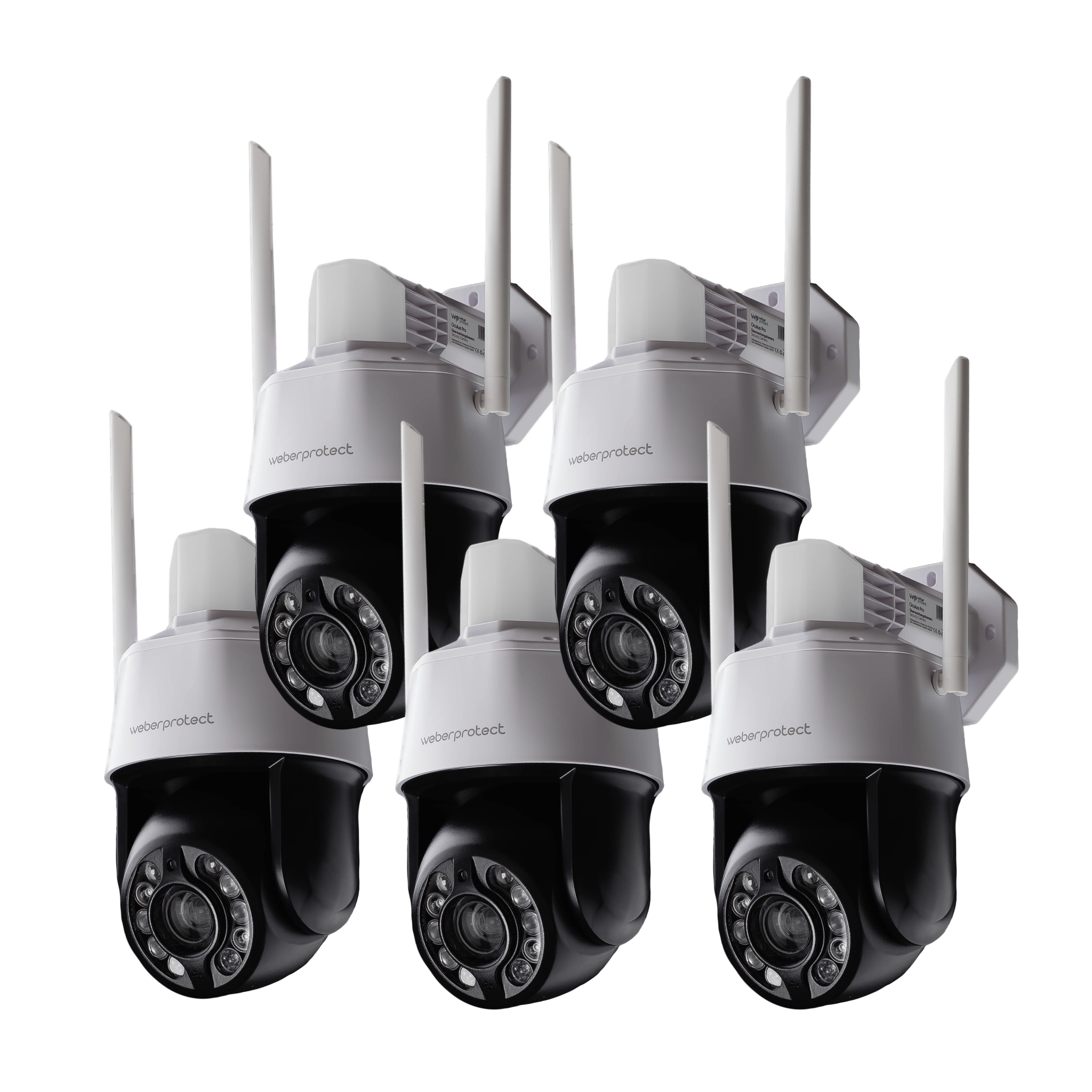 Oculus Pro Überwachungskamera im 5 Stück Set