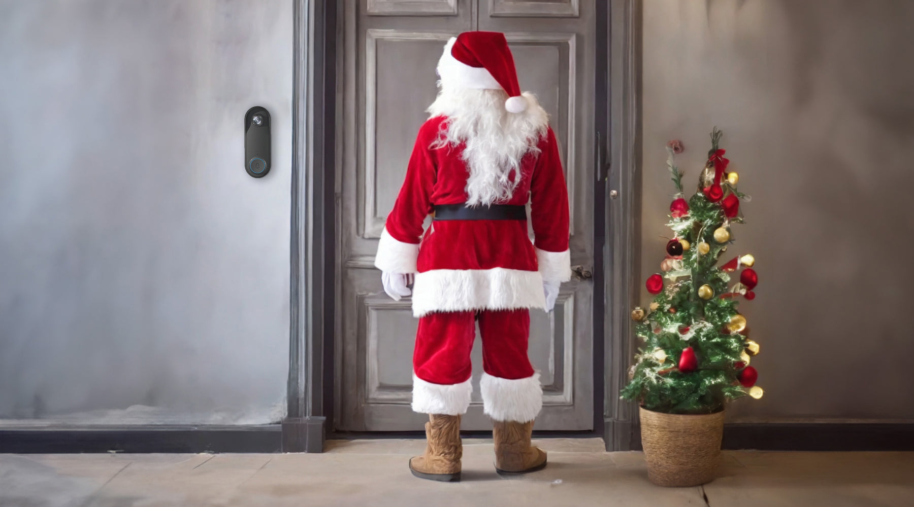 Den Weihnachtsmann nicht verpassen: Die Magie von Video Türklingeln