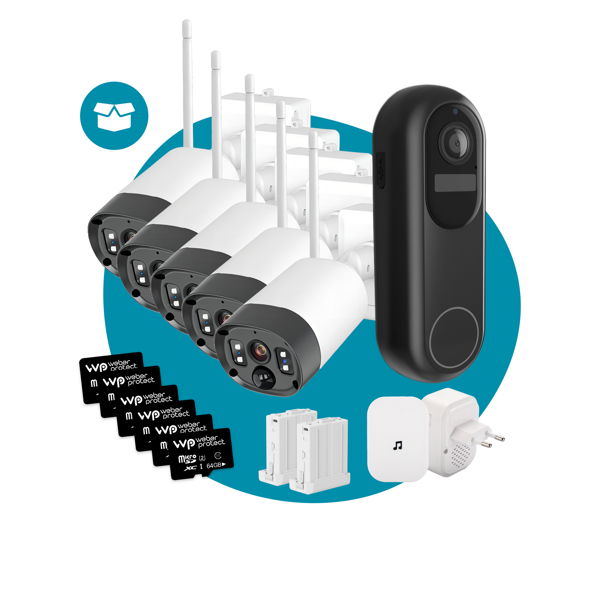 Superset (5x Apollo 2 + ProV1 + 5x SD + 2x batterie + 2x gong) 